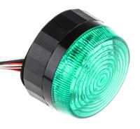 907-5974 RS PRO Green Flashing Beacon, 10 → 100 V dc, Screw Mount, LED Bulb, IP67