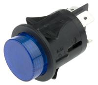 sp6018c1f0000 Molveno Illuminated Push Button Switch, Latching, Panel Mount, 25mm Cutout, DPST