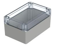 07418129-xm-181209-g-7035 Bopla Euromas X Series Light Grey Polycarbonate Enclosure, IP66, IP68, IK07, Clear Lid, 180 x 120 x 90.3mm
