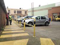 204-1770 RS PRO Yellow/Black Steel Protection Barrier