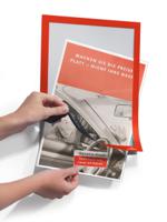 4872-03 Durable DURAFRAME® Red A4 Smooth and rigid Information Frame, 323mm Height, 236mm Width