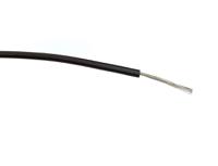 196-4265 RS PRO Black 0.5 mm² Hook Up Wire, 20 AWG, 16/0.2 mm, 500m, PVC Insulation