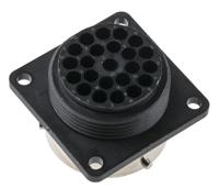 utg01823s Souriau Sunbank by Eaton Circular Connector, 23 Contacts, Flange, Standard Connector, Plug, Female, IP65, UTG Series