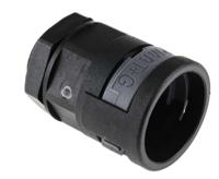 bvnv-m253 PMA Straight, Conduit Fitting, 23mm Nominal Size, M25, PA 6, Black IP68 rating
