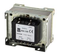 504-105 RS PRO 100VA 2 Output Chassis Mounting Transformer, 24V ac, IEC 61558-2-6