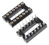 w30514trc Winslow 2.54mm Pitch Vertical 14 Way, Through Hole Turned Pin Open Frame IC Dip Socket, 5A