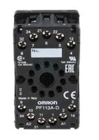 pf113a-d Omron MKS 11 Pin 300V ac DIN Rail Relay Socket, for use with MKS Series