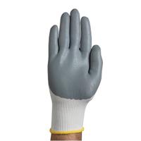 11800060 Ansell HyFlex 11-800 White Nylon Work Gloves, Size 6, Nitrile Foam Coating