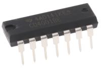 cd4001be Texas Instruments CD4001BE, Quad 2-Input NOR Logic Gate, 14-Pin PDIP
