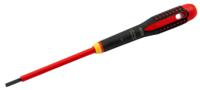be-8040s Bahco Slotted  Screwdriver, 4 x 0.8 mm Tip, 100 mm Blade, VDE/1000V, 222 mm Overall
