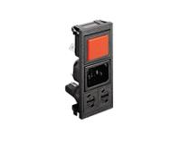 bzv03z000072 Bulgin Snap-In IEC Connector Male, 10A, 250 V, Fuse Size 5 x 20mm