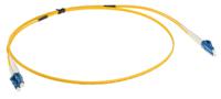 135-597 RS PRO LC to LC Duplex Single Mode OS1 Fibre Optic Cable, 9/125μm, Yellow, 1m