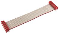 1483355-1 TE Connectivity Micro-MaTch Series Flat Ribbon Cable, 14-Way, 1.27mm Pitch, 100mm Length, Micro-MaTch IDC to