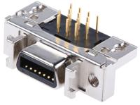 10214-5212pl 3M MDR 102 14 Way Right Angle Through Hole D-sub Connector Socket, 2.54mm Pitch