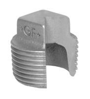 770291207 Georg Fischer Galvanised Malleable Iron Fitting Plain Plug, Male BSPT 1-1/4in