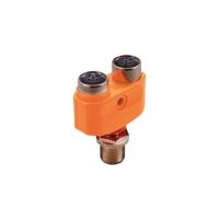 ebc118 ifm electronic Side Entry, Top Entry 1 Pole M12 Plug to 2 Pole M12 Socket Adapter