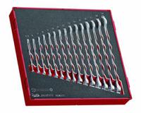 ted6515 Teng Tools 15-Piece Spanner Set, 5.5 mm, 6 mm, 7 mm, 8 mm, 9 mm, 10 mm, 11 mm, 12 mm, 13 mm, 14 mm, 15 mm, 16 mm, 17