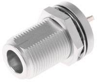 j01021a1084 Telegartner, Jack Panel Mount N Connector, 50Ω, Solder Termination, Straight Body