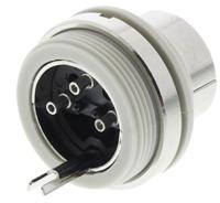 930296517-masei-3100 Hirschmann, MASEI 3 Pole Din Plug, DIN 41524, 4A, 34 V ac/dc IP30, Screw Lock, Male, Panel Mount