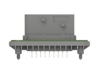 2-2377481-1 TE Connectivity 2-23774 Series Vertical Panel PCB Header, 18 Contact(s), 6 mm Pitch, 2 Row, Shrouded