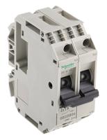gb2db06 Schneider Electric 1A 2P Pole Thermal Magnetic Circuit Breaker, 277 V ac, 415 V ac GB2