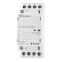 223400124720 Finder 22 Contactor, 12 V dc Coil, 4-Pole, 25 A, 4 kW 12 V, 3 NO/1 NC, 250 V dc, 440V ac