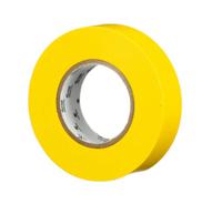 3m-165-yellow-19mm-x-20m 3M Temflex Yellow Vinyl Electrical Tape, 19mm x 20m