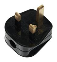 254-4246 RS PRO UK Mains Plug, 13A Black, Cable Mount Screw, 250V