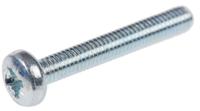 560-625 RS PRO Pozi M3 Pan Steel Machine Screws DIN 7985 x 20.0mm