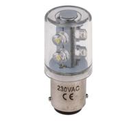211-308 RS PRO White, BA15d 230 V ac