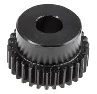 521-6301 RS PRO Steel 30 Teeth Spur Gear, 1 Module, 10mm Bore Diam, 30mm Pitch Diam, 25mm Hub Diam