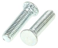 827-350 RS PRO Steel Zinc plated & clear Passivated Self Clinching Stud, M3, length-12mm