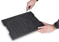 1000010146 BS SYSTEMS  Medium Density Rectangular Foam Insert, For Use With L-BOXX 102