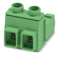 1745629 Phoenix Contact, 7.62mm Pitch, GIC 2.5 HCV/ 2-ST-7.62, 2 Way, , Pluggable Terminal Block, Inverted Plug, Cable Mount,