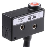 43606 Saia-Burgess Pin Plunger Micro Switch, Pre-wired Terminal, 10 A @ 250 V ac, SPDT, IP67