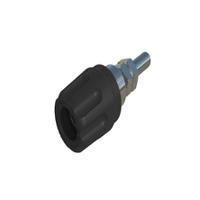 930099103 Hirschmann Test & Measurement 16A, Yellow Binding Post With Brass Contacts and Nickel Plated - 14mm Hole Diameter