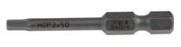 05059605001 Wera Hexagon Screwdriver Bit, 3 mm Tip, 1/4 in Drive, Hex Drive, 50 mm Overall