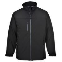 tk50bkrl Portwest TK50 Black/Green/White/Yellow, Breathable, Waterproof Softshell Jacket, L