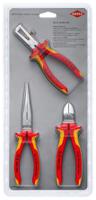 00-31-30-bk-v03 Knipex 3 Piece Electrical Tool Kit with No Storage, Yes