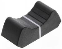 402-lk110-01 Sifam Black Potentiometer Knob Tang, 4/02 LK110 01