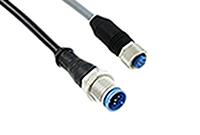 2273115-4 TE Connectivity Female 8 way M12 to Male 8 way M12 Sensor Actuator Cable, 1.5 m