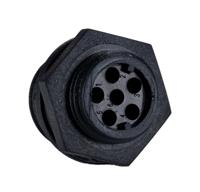 px041206s Bulgin Circular Connector, 6 Contacts, Front Mount, Miniature Connector, Socket, Female, IP68, Buccaneer 400 Series