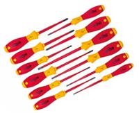 41003 Wiha 3201 K12 Phillips; Pozidriv; Slotted; Torx Insulated Screwdriver Set, 12-Piece