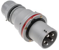 2136337 Scame IP44 Red Cable Mount 3P + N + E Industrial Power Plug, Rated At 63A, 415 V