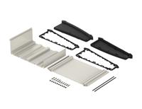 92385150hmt1 Bopla Alu-Topline Series Natural Anodized ABS, Aluminium Desktop Enclosure, Sloped Front, 232.60 x 150 x 86.20mm