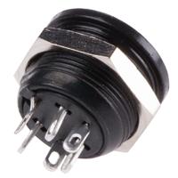 490-923 RS PRO 5 Pole Din Socket, 4A, 100 V ac, Female, Panel Mount