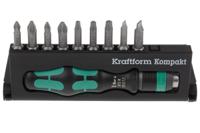 05056653001 Wera Hexagon; Phillips; Pozidriv; Slotted; Torx Interchangeable Screwdriver Set, 11-Piece