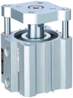 cdqmb50-25 SMC Pneumatic Guided Cylinder - 50mm Bore, 25mm Stroke, CQM Series, Double Acting