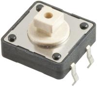 430466073726 Wurth Elektronik White Button Tactile Switch, SPST 50 mA @ 12 V dc 3.8mm Through Hole