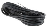 123-0962 RS PRO Straight IEC C13 Socket to Straight IEC C14 Plug Power Cord, 5m